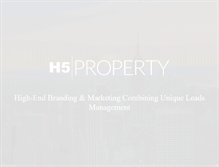 Tablet Screenshot of h5property.com